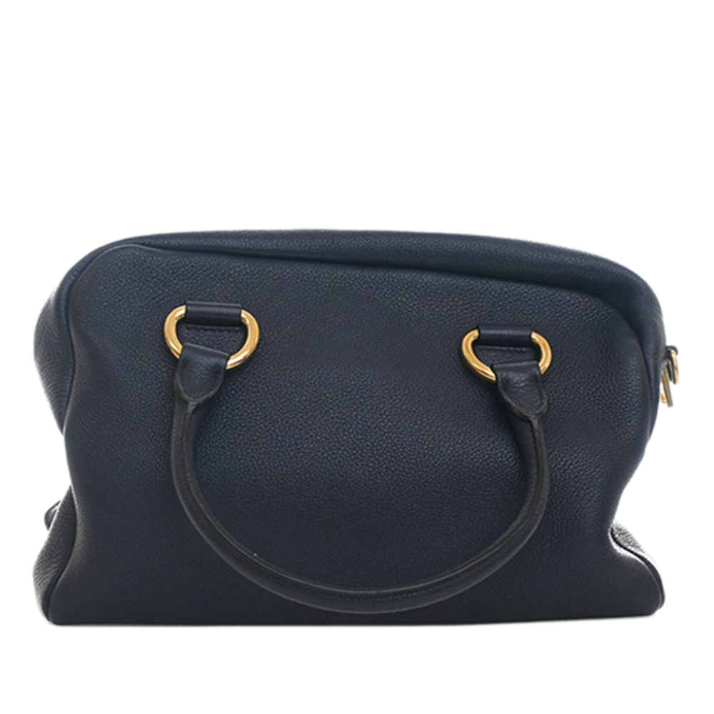 Pre-Loved Prada Vitello Phenix Bauletto Satchel - Picture 3 of 12